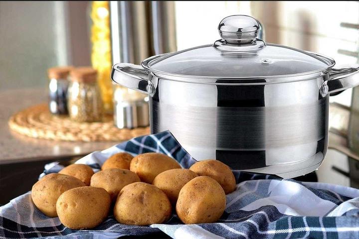 Image du produit Kinghoff POT AVEC BOUILLON 20cm KH-4329 3L (20 cm, Casserole, Acier inoxydable)