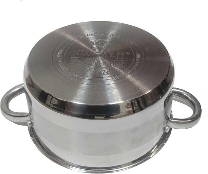 Image du produit Kinghoff POT AVEC BOUILLON 20cm KH-4329 3L (20 cm, Casserole, Acier inoxydable)