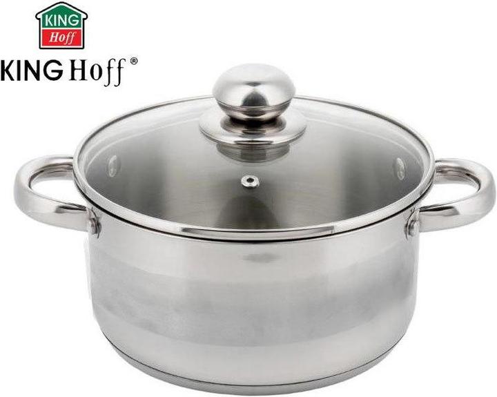 Image du produit Kinghoff POT AVEC BOUILLON 20cm KH-4329 3L (20 cm, Casserole, Acier inoxydable)