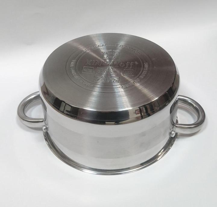 Image du produit Kinghoff POT AVEC BOUILLON 20cm KH-4329 3L (20 cm, Casserole, Acier inoxydable)