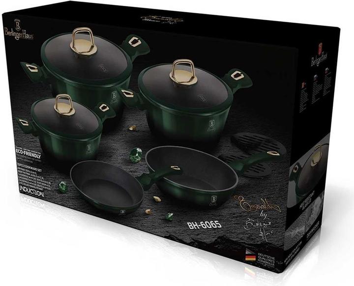 Produktbild BerlingerHaus TITANIUM POT SET 10 PCS. BH-6065 EMERALD (Pfannenset + Topfset, Aluminium)
