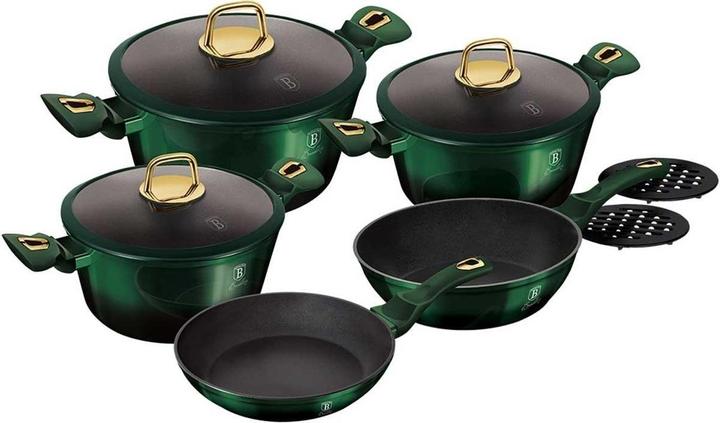 Produktbild BerlingerHaus TITANIUM POT SET 10 PCS. BH-6065 EMERALD (Pfannenset + Topfset, Aluminium)