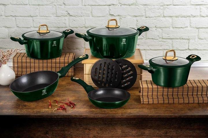 Produktbild BerlingerHaus TITANIUM POT SET 10 PCS. BH-6065 EMERALD (Pfannenset + Topfset, Aluminium)