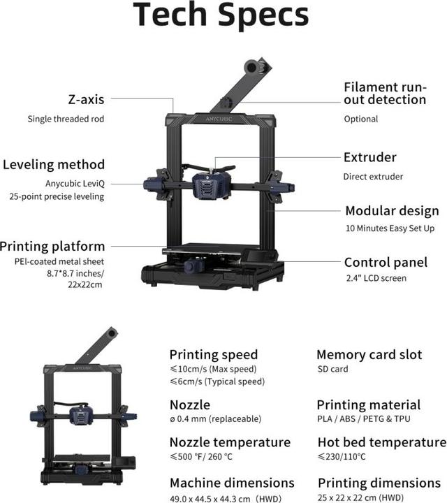 Actual product image Anycubic Cobra Neo