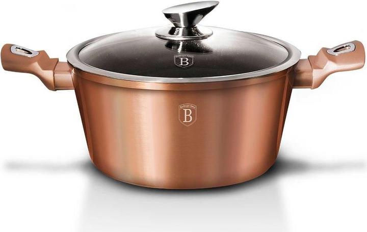 Produktbild BerlingerHaus GRANITE POT 20cm ROSE GOLD BH-1514 (20 cm, Pfannenset + Topfset, Aluminium)