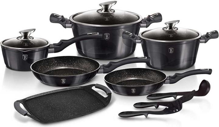 Image du produit BerlingerHaus Pot Set Carbon Pro (Ensemble de casseroles et de poêles de cuisson, Aluminium)