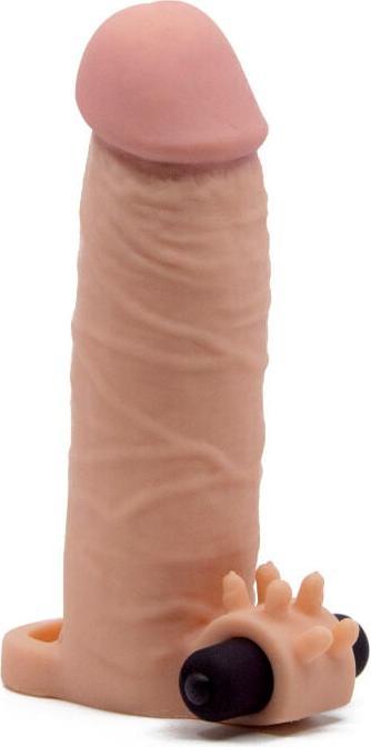 Lovetoy Penis Sheath with Vibrator Pleasure X-Tender +50mm
