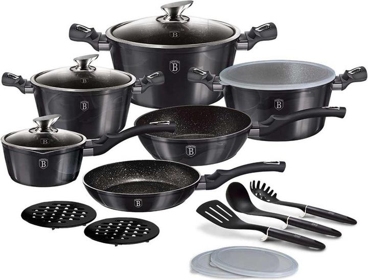 BerlingerHaus Kochgeschirr-Set (28 cm, Kochtopf, Aluminiumguss)