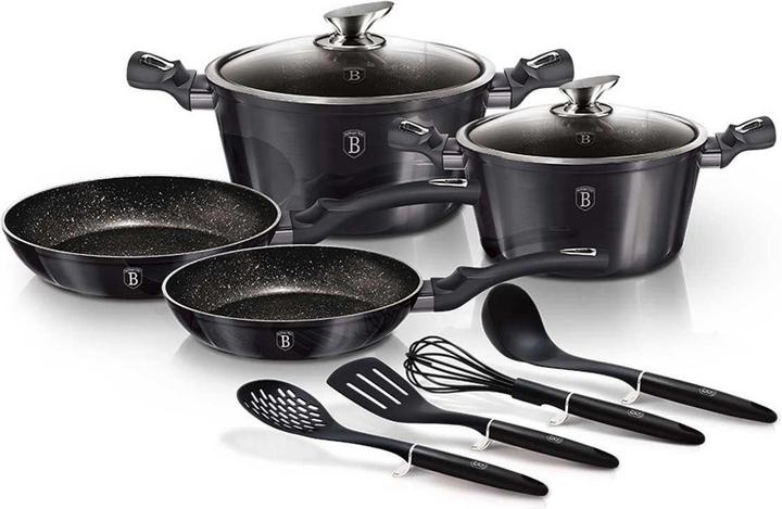 BerlingerHaus Pot Set (24 cm, Pfannenset + Topfset, Aluminiumguss)