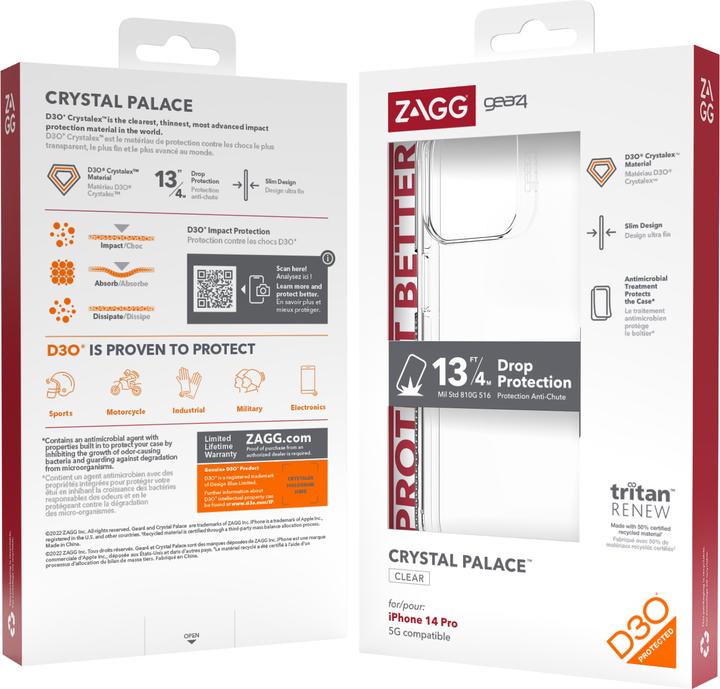 Produktbild Zagg Cases Crystal Palace (Apple iPhone 14 Pro)