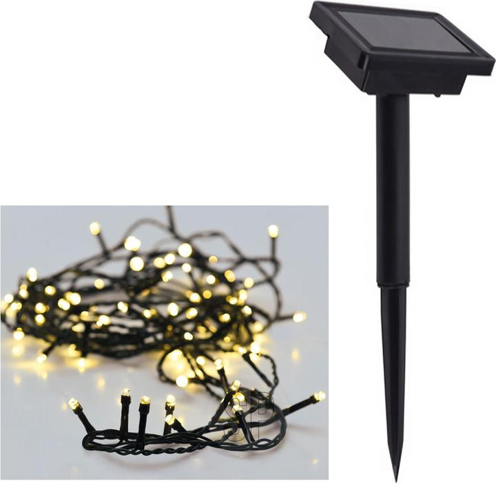 Produktbild H & S Collection Solar LED-Lichterkette, 50 LEDs, 2er Set (1.50 m)