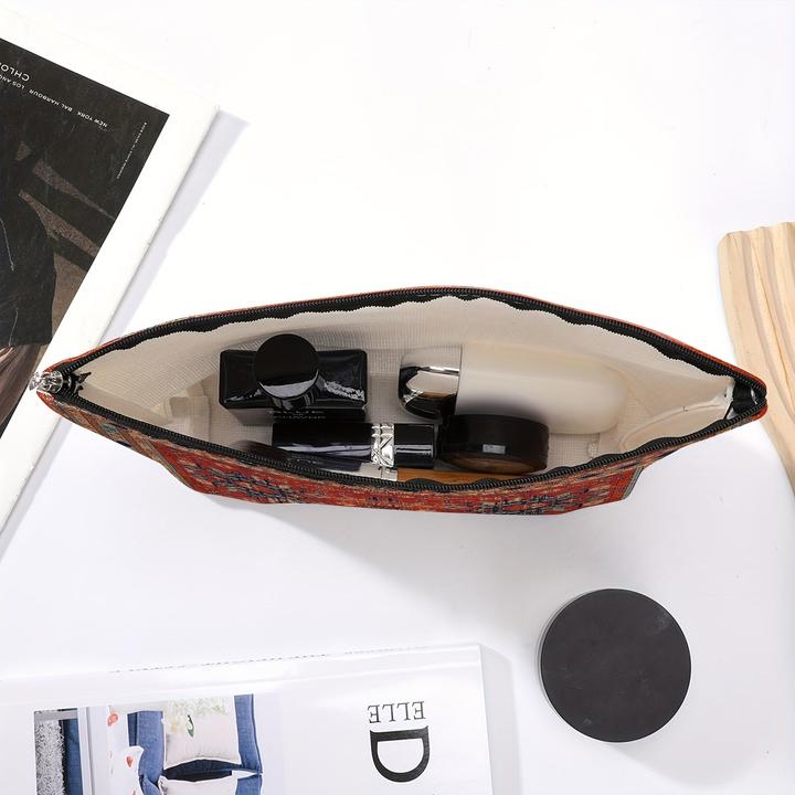 Image du produit Only-Bags.Store Bohemian Persian Print Cosmetic Pouch| Haltbar, leicht, wasserdicht Polyester Make-up Tasche mit