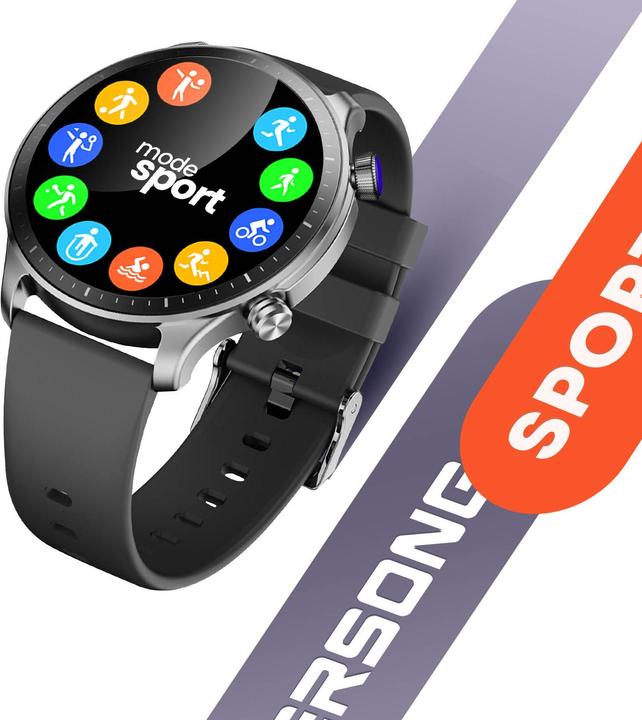 Actual product image Riversong smartwatch Motive 9 Pro space gray SW901