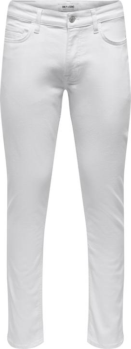 Only & Sons ONSLoom weisse Slim Fit Jeans