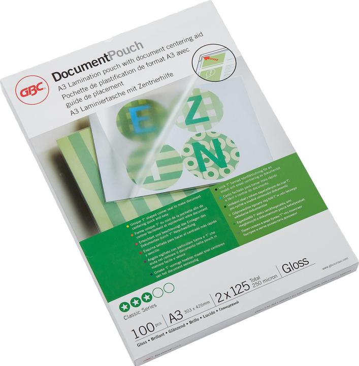 Actual product image GBC Laminating foil (A3, 100 Piece, 125 µm)
