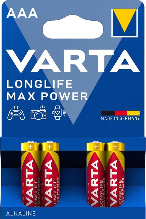 Varta LONGLIFE Max Power (4 pz., AAA, 1260 mAh)