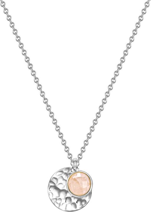 Produktbild Glanzstücke München Damen Kreis Sterling Silber Rosenquarz silber 40,0 cm Basiskette + 5,5 cm Verlängerung - 31368 (Sterling Silber, 40 - 45 cm)