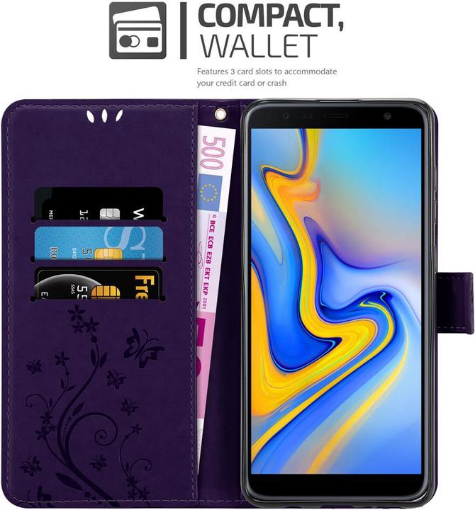 Image du produit Cadorabo Couverture du livre de fleurs (Samsung Galaxy J6+)
