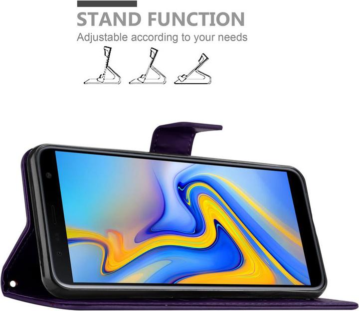 Image du produit Cadorabo Couverture du livre de fleurs (Samsung Galaxy J6+)