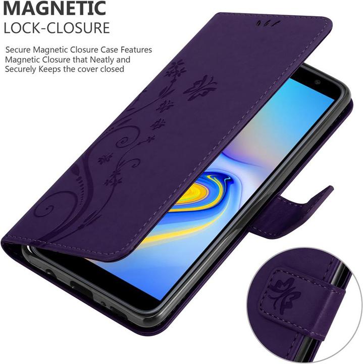 Image du produit Cadorabo Couverture du livre de fleurs (Samsung Galaxy J6+)