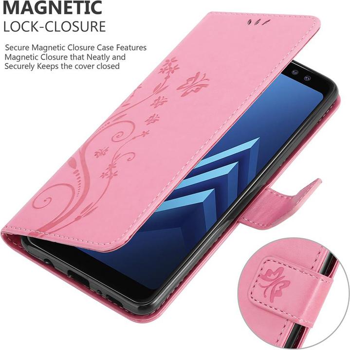 Image du produit Cadorabo Pochette Flower Book (Samsung Galaxy A8 (2018))