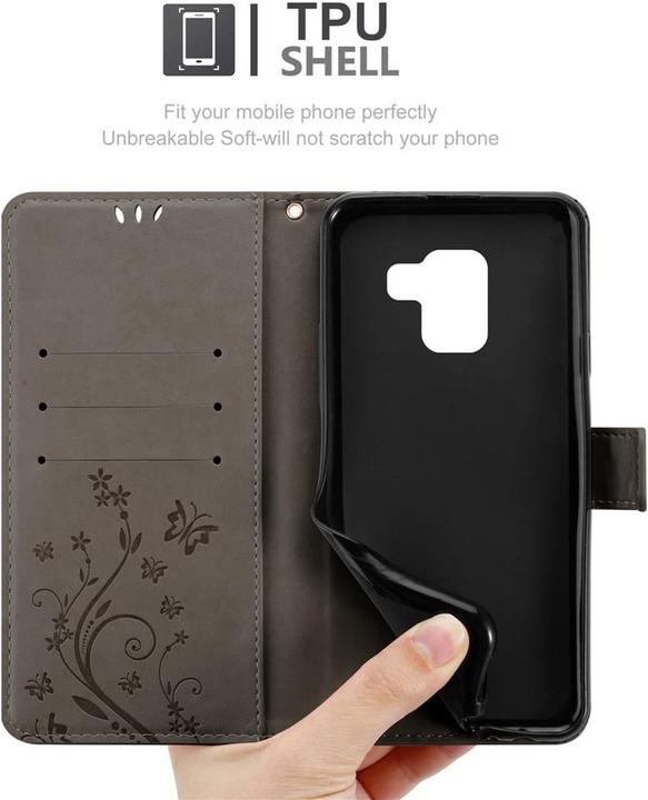 Produktbild Cadorabo Flower Book Cover (Samsung Galaxy A8 (2018))