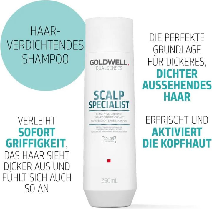 Produktbild Goldwell Dualsenses Scalp Specialist - Densifying Shampoo (250 ml, Flüssiges Shampoo)