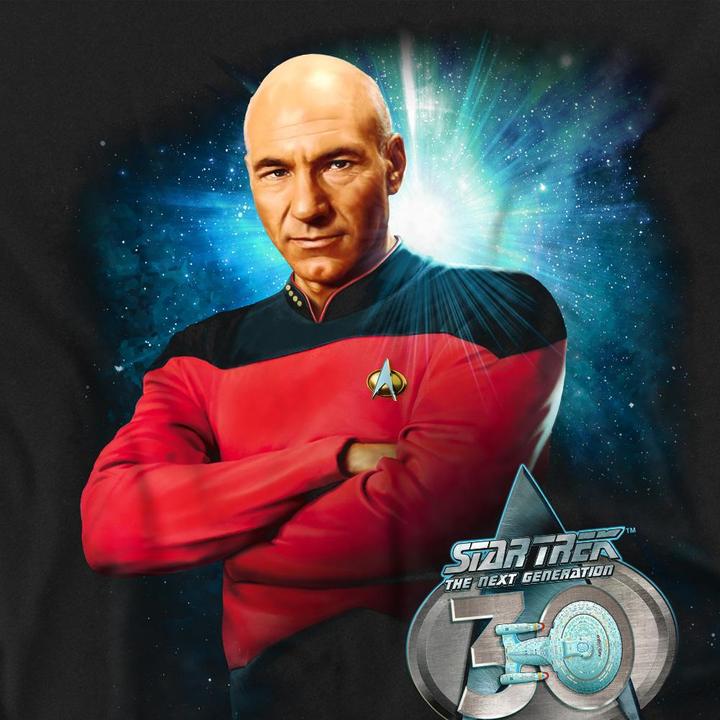 Actual product image Unisex Adult 30 Jean-Luc Picard T-Shirt (XXL)