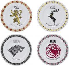 Produktbild ABYstyle GAME OF THRONES - Set of 4 Plates - Houses (4 x, 21 cm)