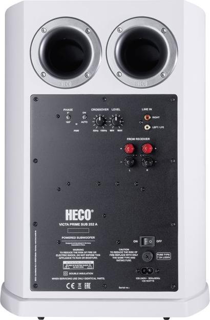 Produktbild Heco Audio Victa Elite Sub 252A aktiv Subwoofer *weiss* (1 Stk., 200 W)