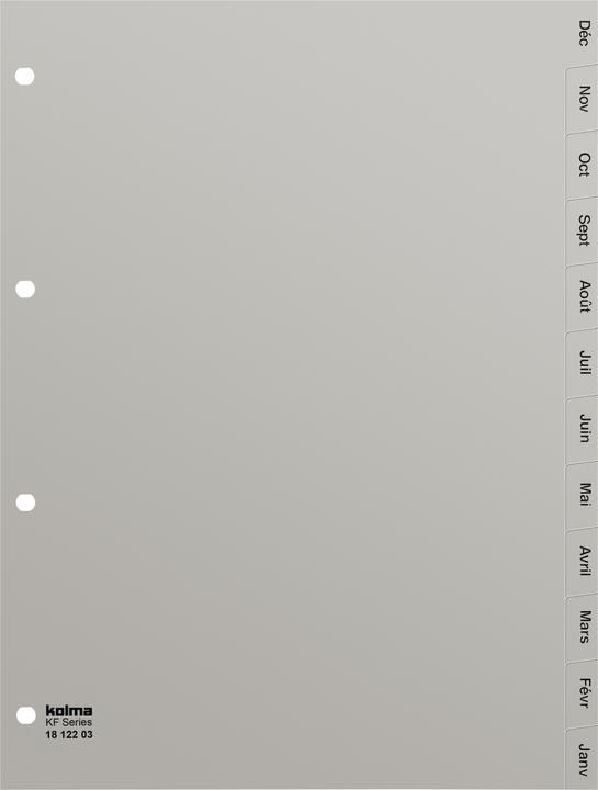 Actual product image Kolma Register A4 strong Déc-Jan (fr) 12-piece grey
