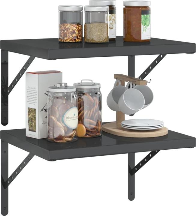 Actual product image VidaXL Wall shelves 2 pcs. 50 x 40 cm Noble (50 x 40 x 3 cm)