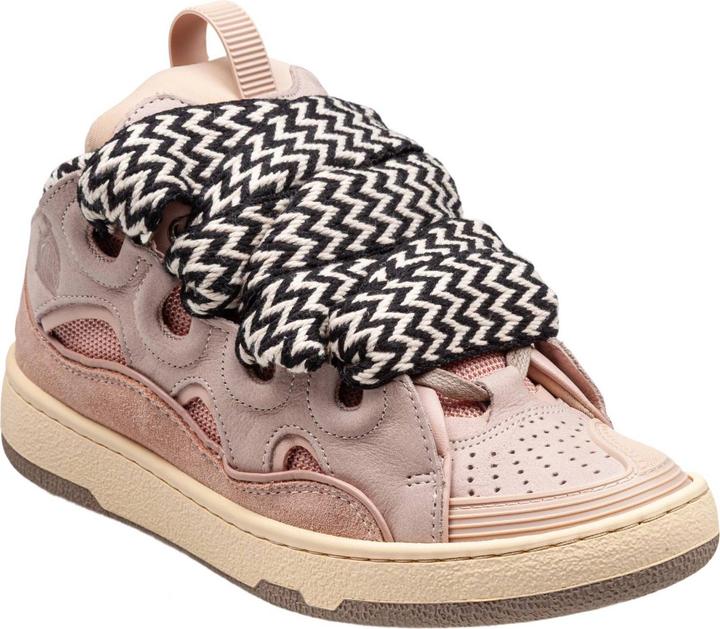 Immagine prodotto Lanvin curb sneakers in white and pink leather (42)