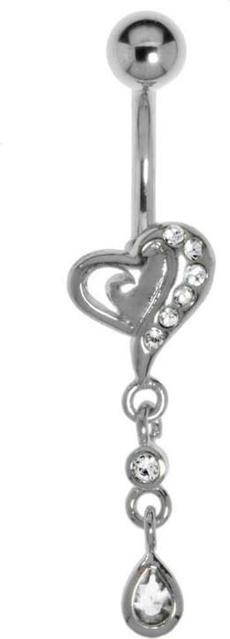 Produktbild Bijouteria Bauchpiercing (Chirurgenstahl 316L, Kristall, Messing rhodiniert)