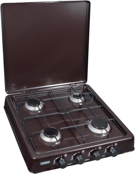 Actual product image Promis Free-standing hob 4-burner gas stove, brown KGT-4BR