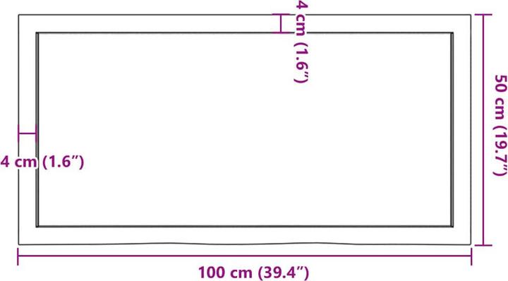 Image du produit VidaXL Gianna (100 x 6 x 50 cm)