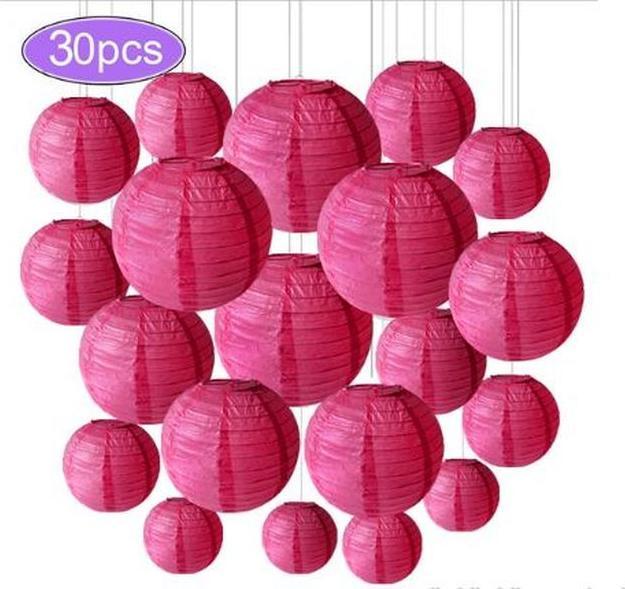 Produktbild MU Style Lane Series Papier Lampion Set (30-tlg. Set)