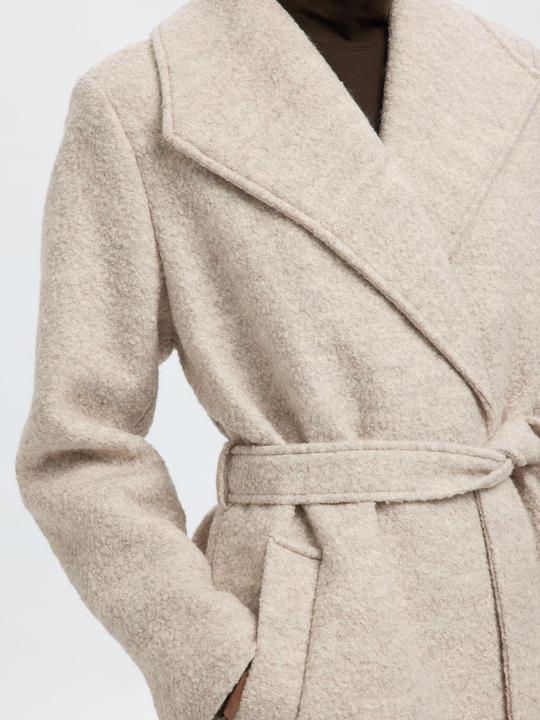 Actual product image Selected Femme Slfrosa Boucle Wool Blend Coat Noos (40)
