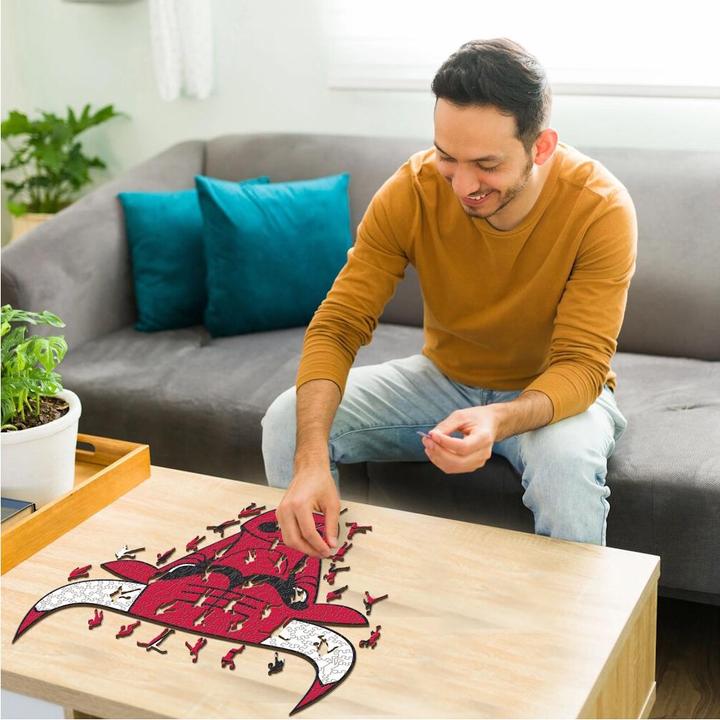 Produktbild Iconic NBA - Chicago Bulls - Logo - Holz Puzzle Grösse S (150 Teile) (150 Teile)