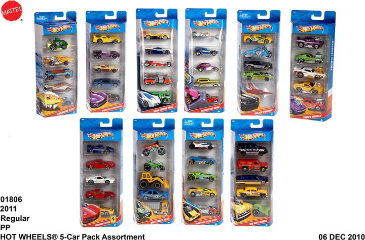 Image du produit Hot Wheels Assortiment de 5 coffrets cadeaux
