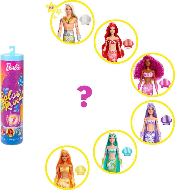 Produktbild Barbie Color Reveal Meerjungfrauen