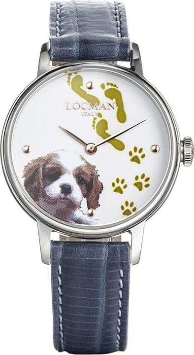 Locman Italy Damenuhr 1960 Fantasy Dog Ref. F253A08S-00WHCA2PB (Analoguhr, 32 mm)