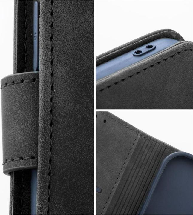 Image du produit OEM Back panel cover TENDER Book Case for SAMSUNG A15 4G / A15 5G black (Samsung Galaxy A15 5G)