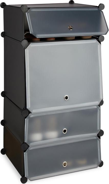Immagine prodotto Relaxdays Scarpiera con 4 scomparti (49 x 36,5 x 91 cm)