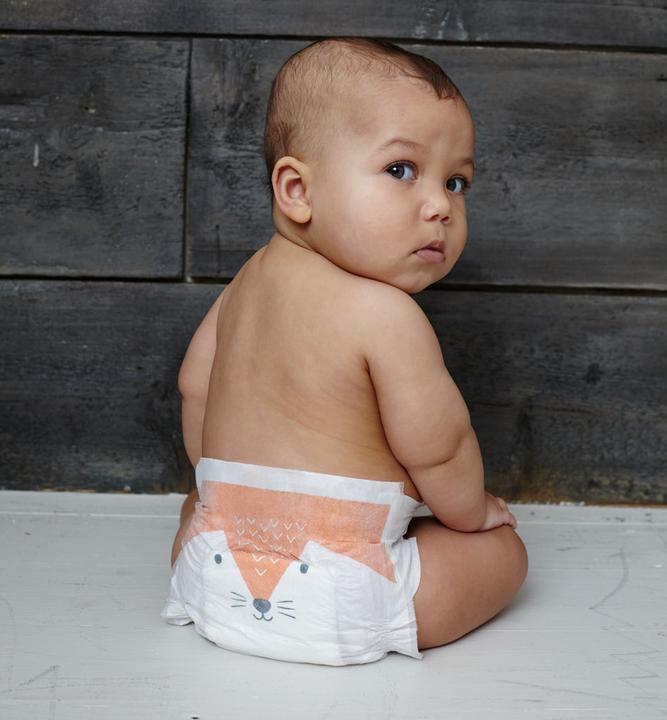 Actual product image Kit & Kin Nappies (Size 2, Monthly box, 160 Piece)