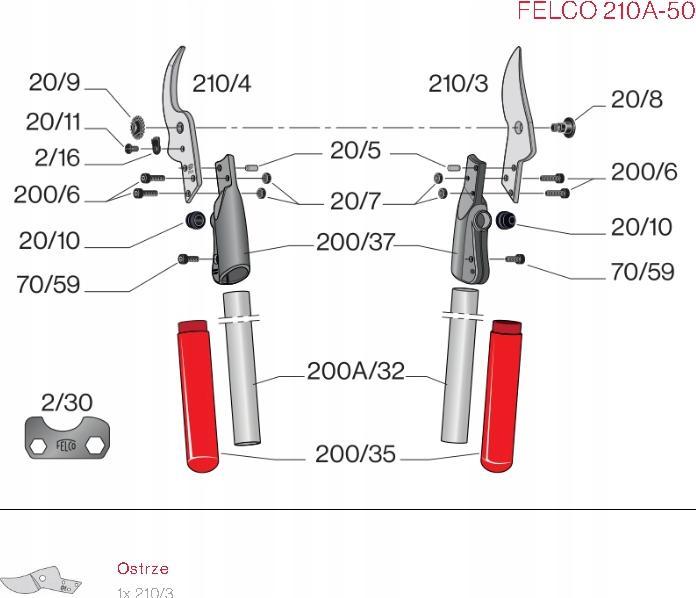 Produktbild Felco 210/3 Ersatz-Klinge für 210A + 210C Expert