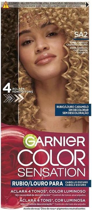 Image du produit Garnier Tinte Rubio Luminoso Sans Décoloration Pour Cheveux Foncés Louro Caramelo (Louro Caramelo)