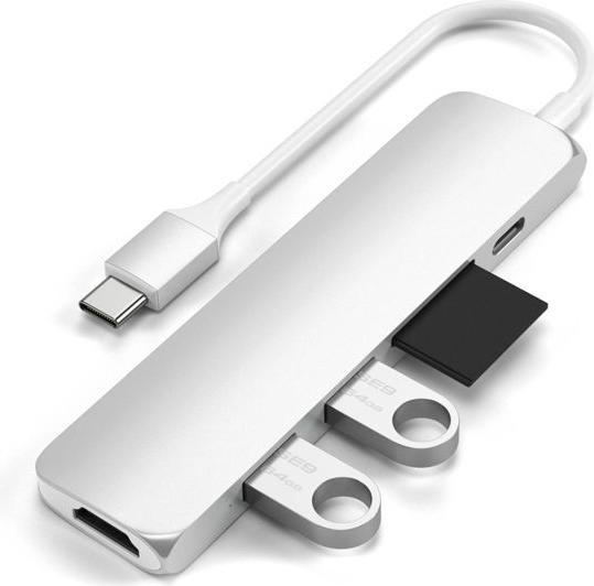 Image du produit Satechi USB-C Slim Multiport V2 (USB-C, 6 Ports)