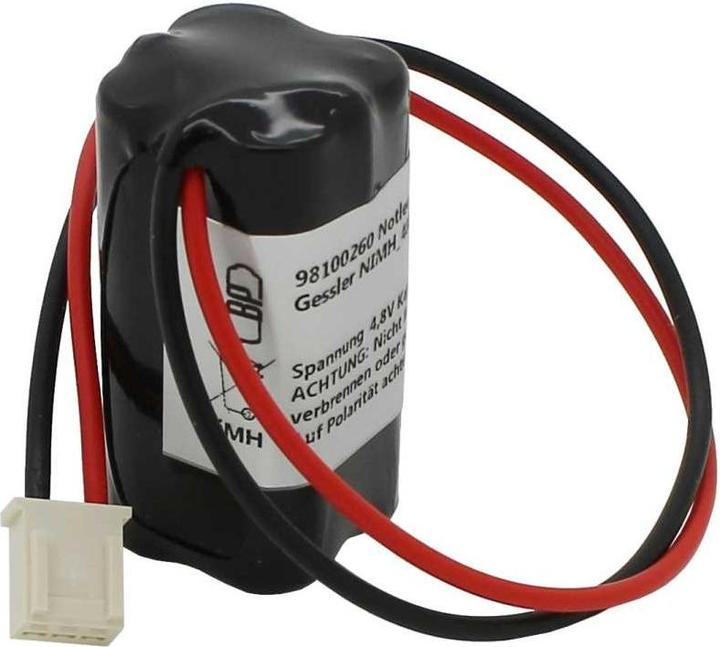 Produktbild AccuCell Notleuchtenakku F2x2 Micro AAA mit 220mm Kabel und Stecker ersetzt Gessler NIMH 4808 PACK (1 Stk., 600 mAh)