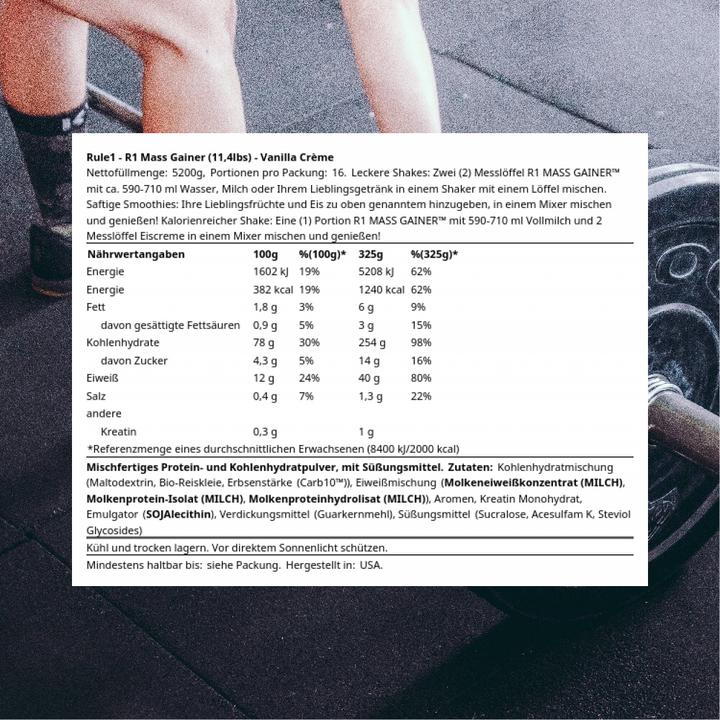 Actual product image Rule 1 R1 Mass Gainer (Vanilla cream, 1 pcs., 5330 g)